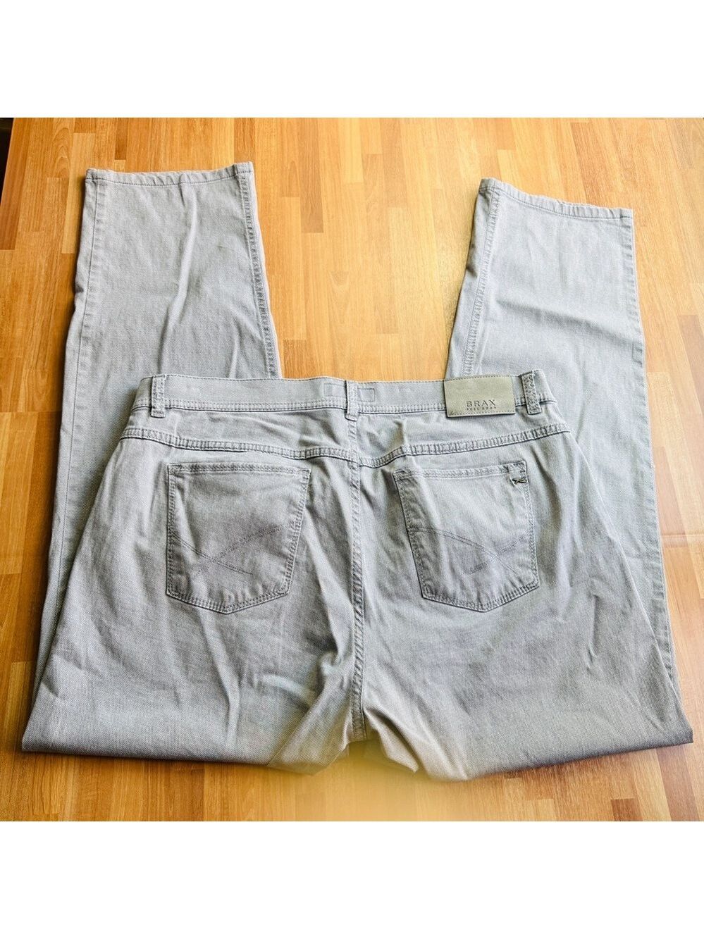Brax gray golf pants cooper style size 38 tri tone flex